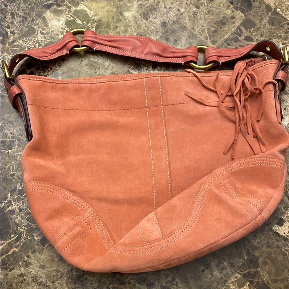 Coach Elegant Suede Shoulder Bag- One of a Kind!